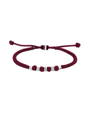 TOMMY HILFIGER PULSERA AJUSTABLE NYLON ROJO RF2790678